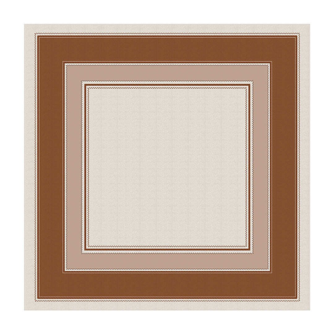 Toalha de Mesa Quadrada Terracota 4 Lugares 140x140