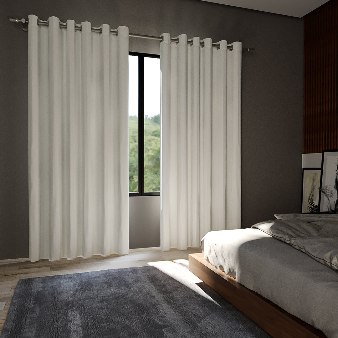 Cortina 100% Blackout 4,00x2,70m Vitalle Plano Branca