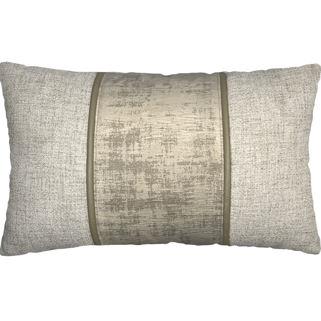 Capa Almofada em Linho Bege c/ Cordonê 35x55cm Concept