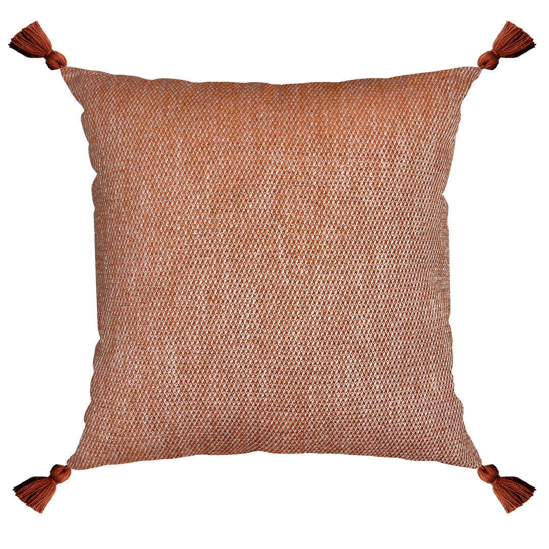 Capa Almofada Jacquard Bege com Tassel 50x50cm Concept