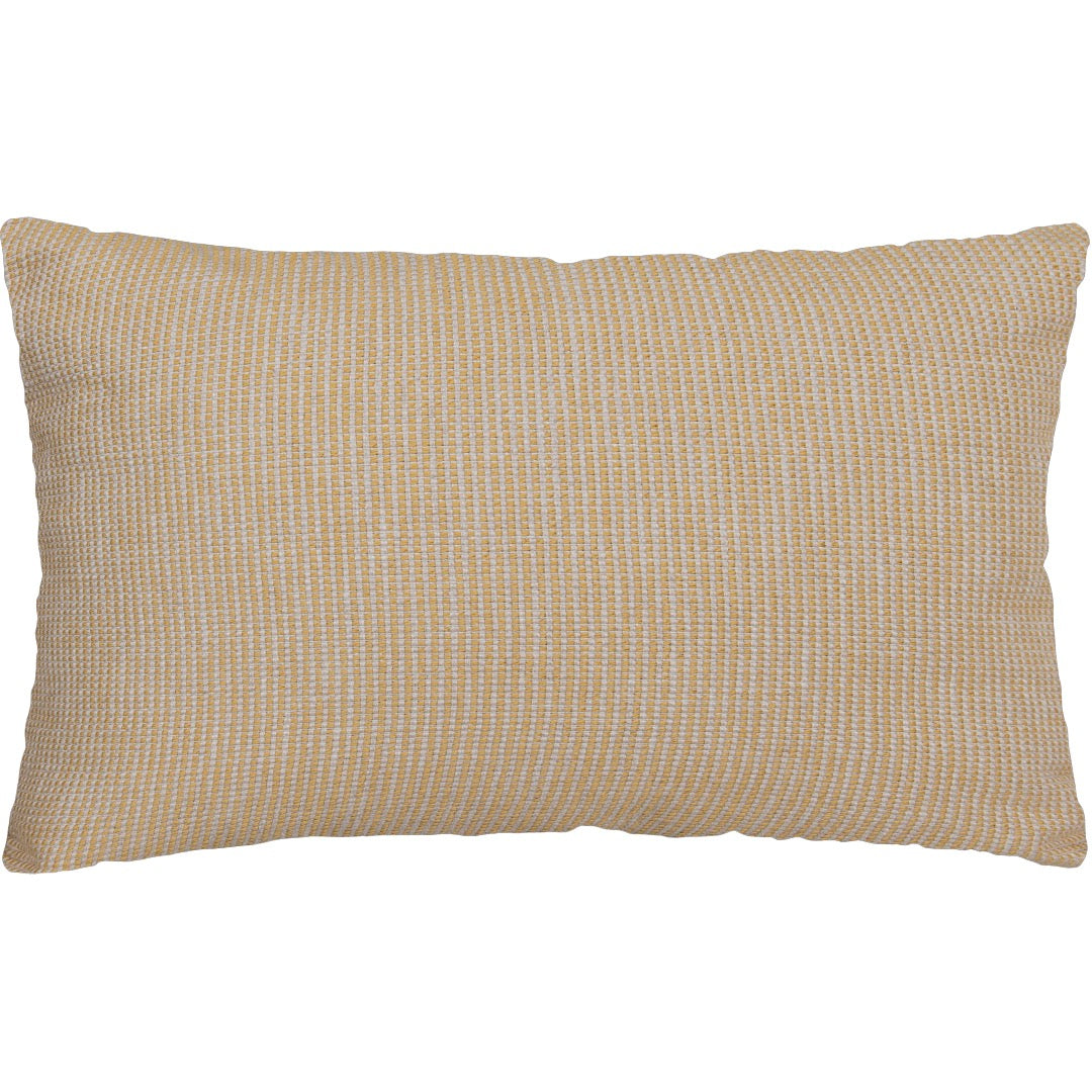 Capa Almofada cor Linho e Jacquard Mostarda 35x55cm Concept