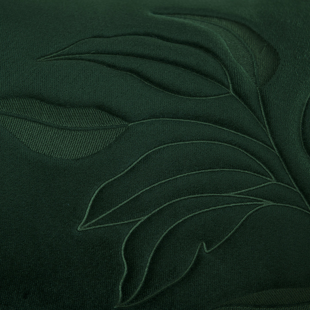 Capa Almofada Veludo Verde Bordado em 3D 35x55cm Concept