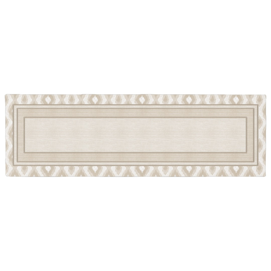 Caminho de Mesa Dunas Ikat Bege c/ Hidrorrepelência 43x141cm