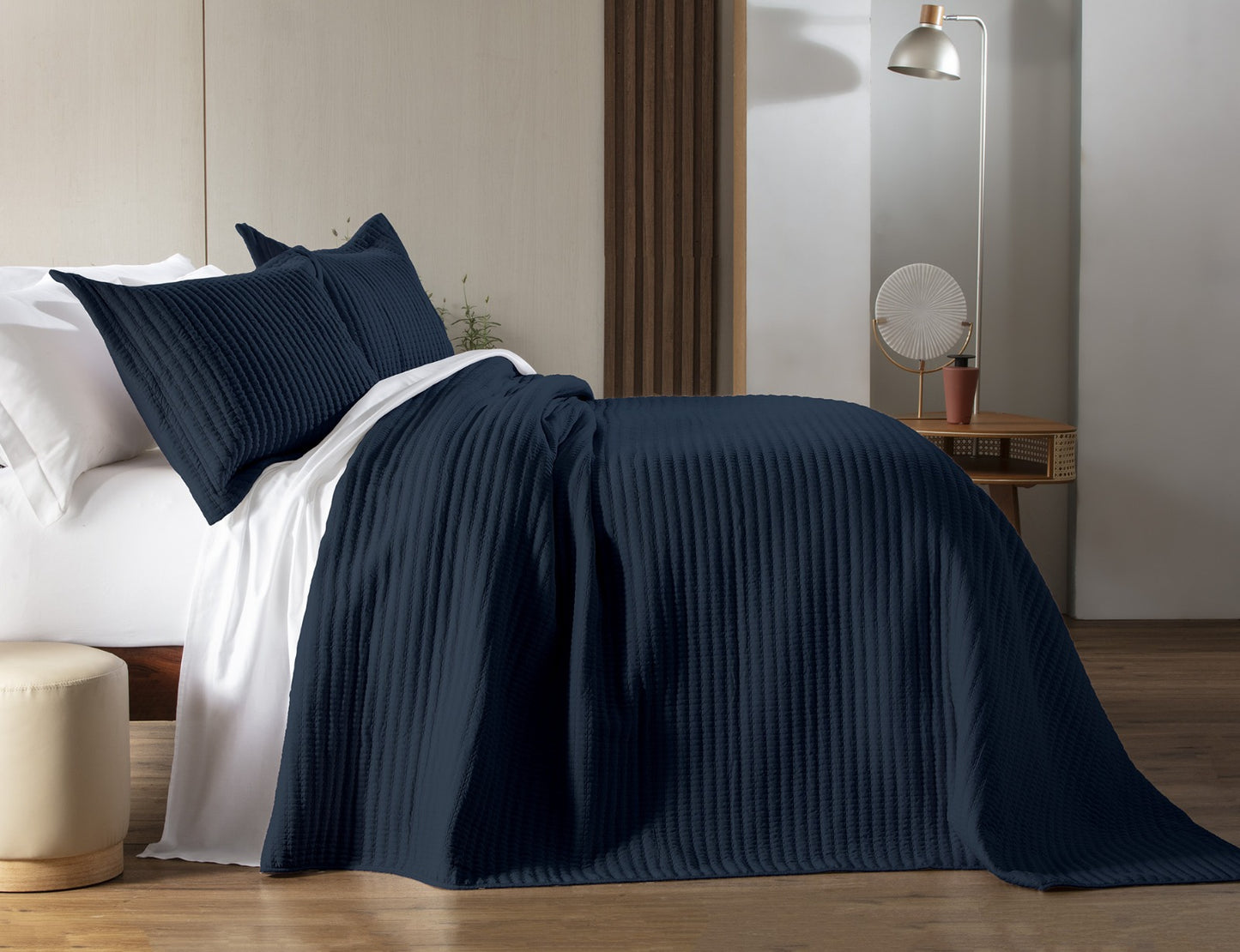 Conjunto Colcha Cobre Leito Belton King 300 Fios 2,60x2,80m