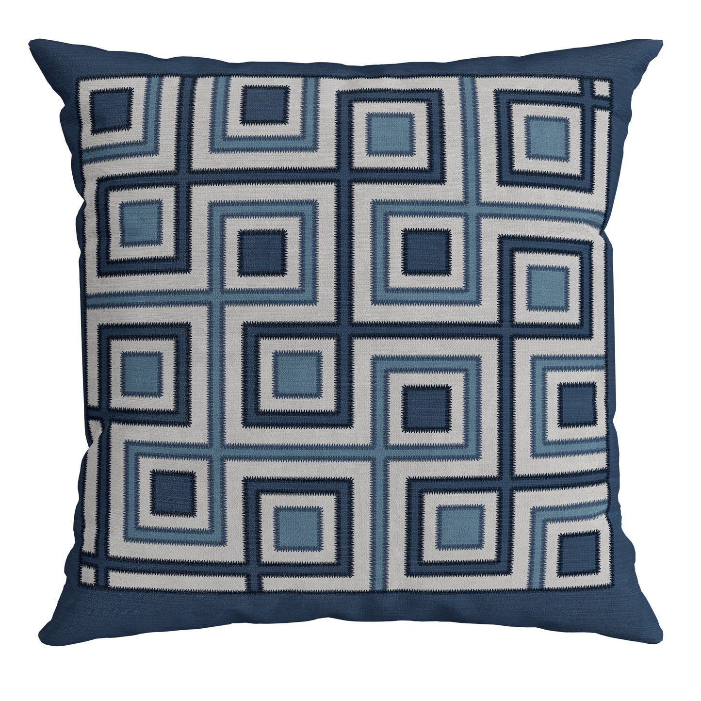 Capa Almofada Aveludada Bordado Estampado Formas Serenity