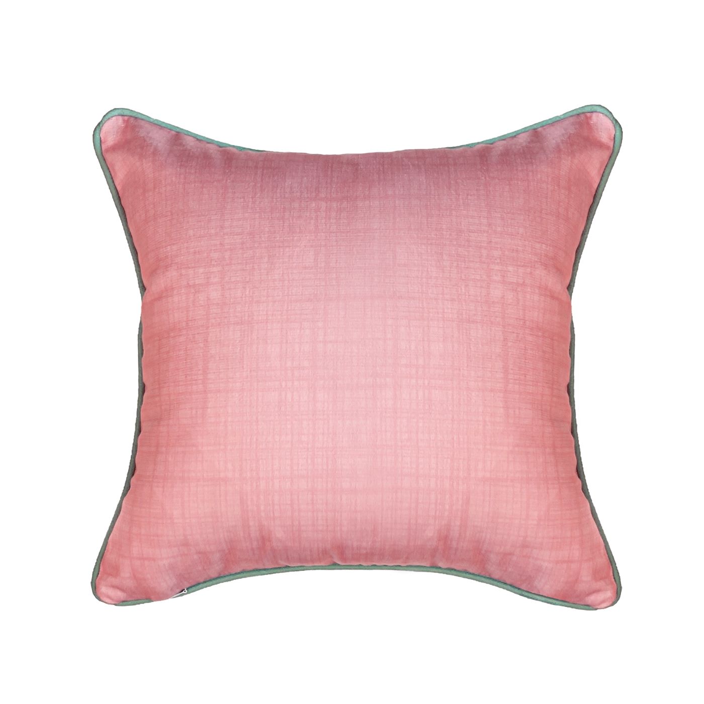 Capa Almofada Aveludada Bordada Rosa Feliz Páscoa 43x43cm