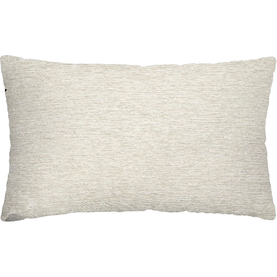 Capa Almofada cor Linho e Aveludada Areia com Tiras 35x55cm - Concept