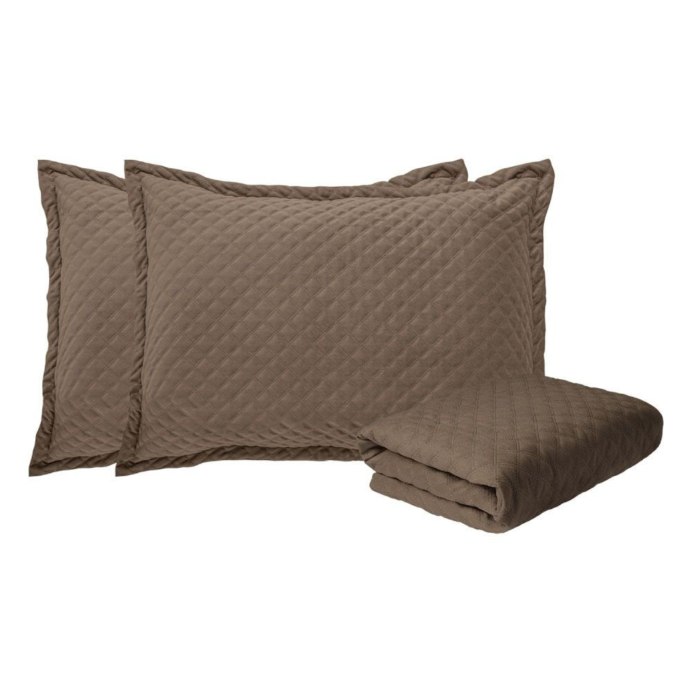 Kit Casal Queen Matelado Com 1 Peseira + 2 Porta Travesseiro