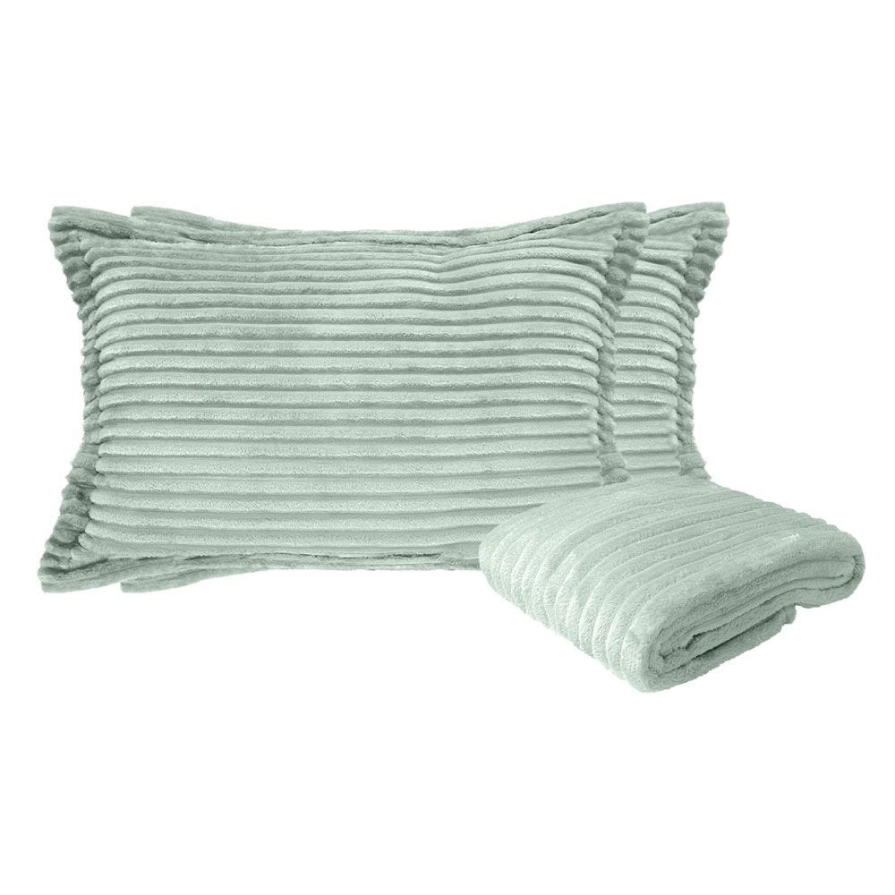 Kit Casal Queen Soft Com 1 Peseira + 2 Porta Travesseiro