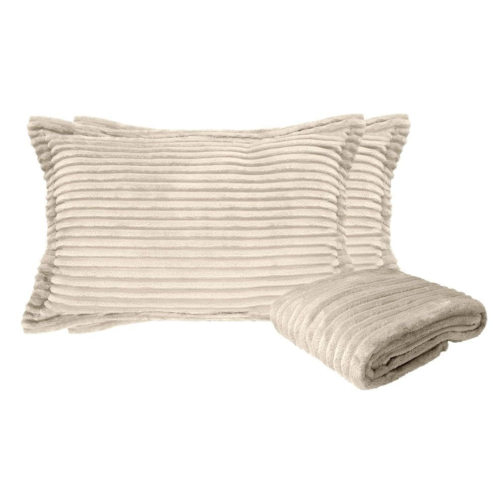 Kit Casal King Soft com 1 Peseira + 2 Porta Travesseiro