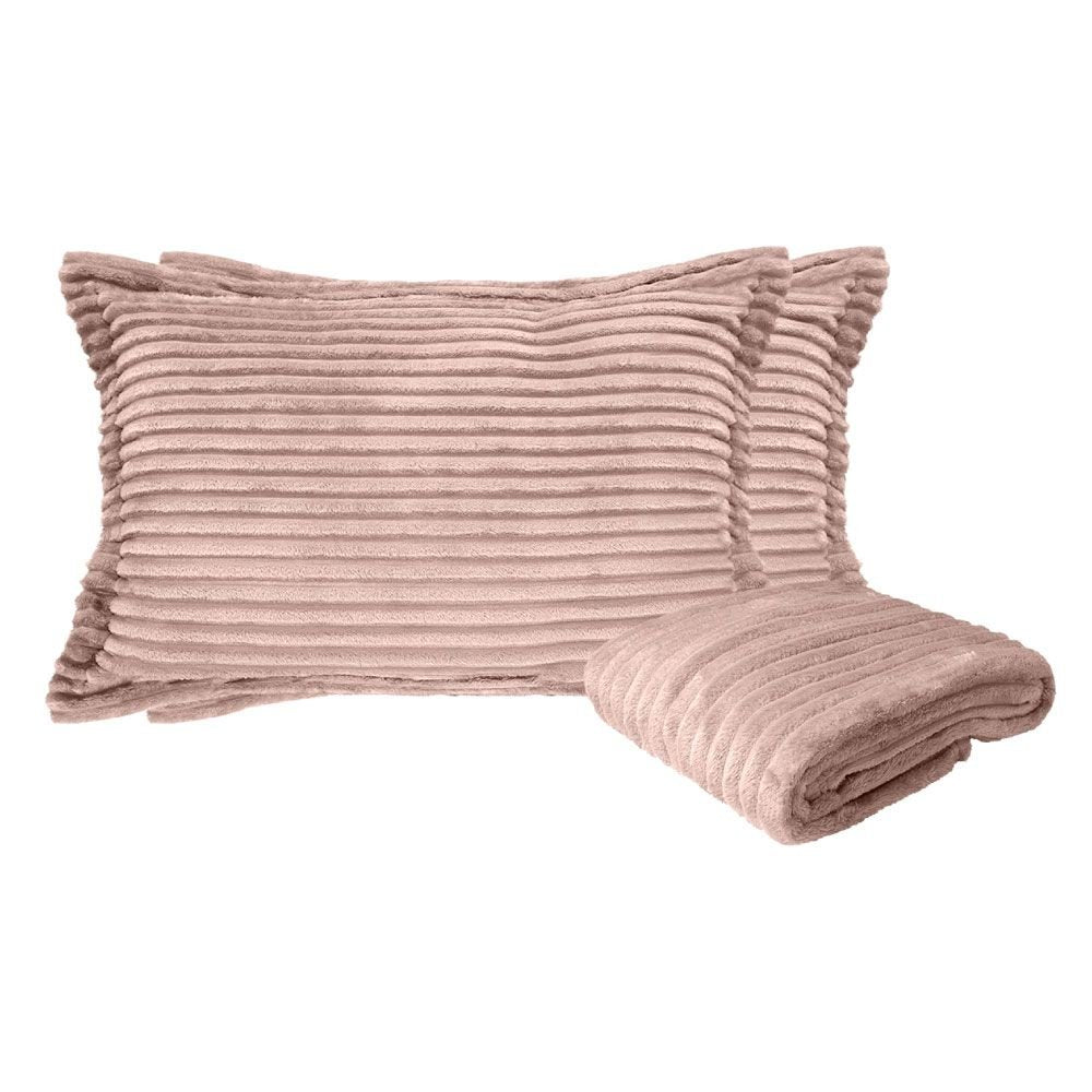 Kit Casal Queen Soft Com 1 Peseira + 2 Porta Travesseiro