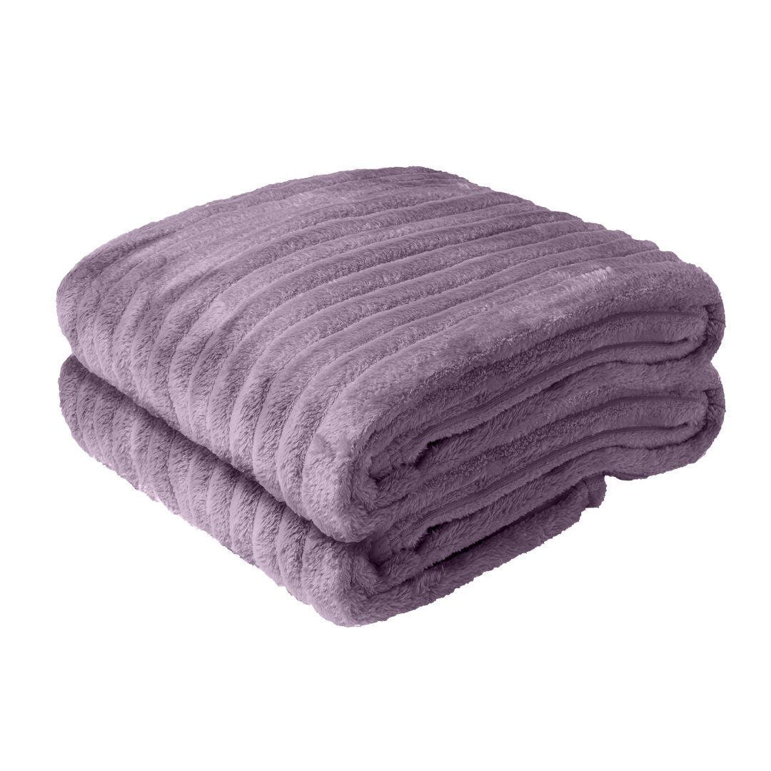 Manta Canelada Cobertor Fleece Veludo King Luxo 260x230cm
