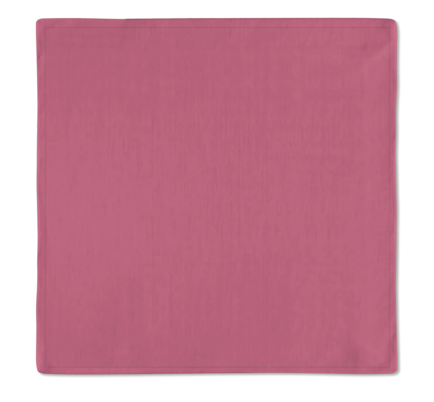 Kit 2 Guardanapos Rosa Liso 43x43 + 2 Argolas