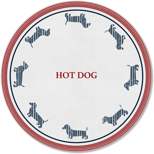 Kit 2 Capas para Sousplat Hot Dog Cachorro Quente 35x35