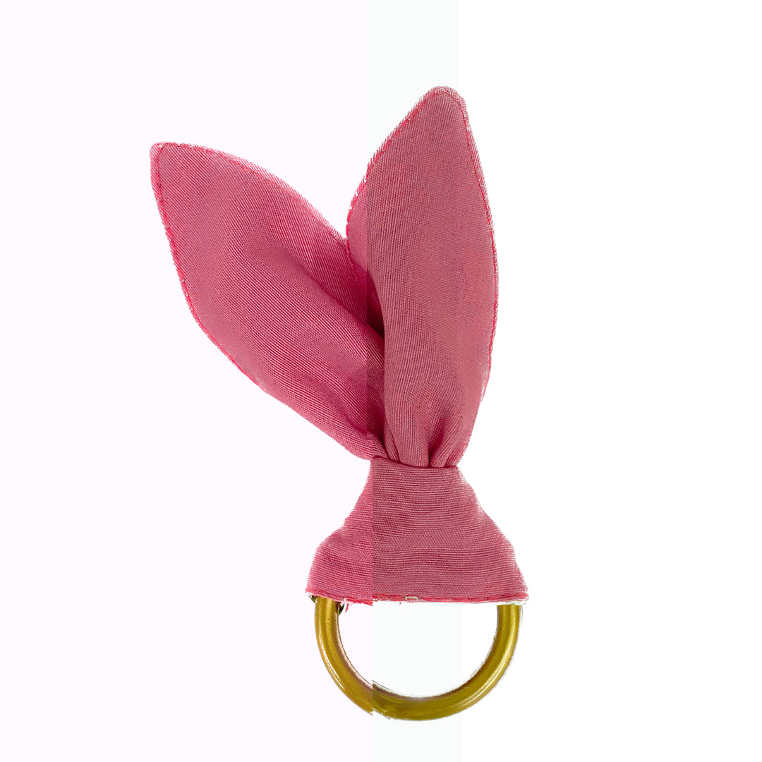 Kit 1 Caminho de Mesa + 2 Capas de Sousplat + 2 Guardanapos de Linho - Coelho Páscoa Verde