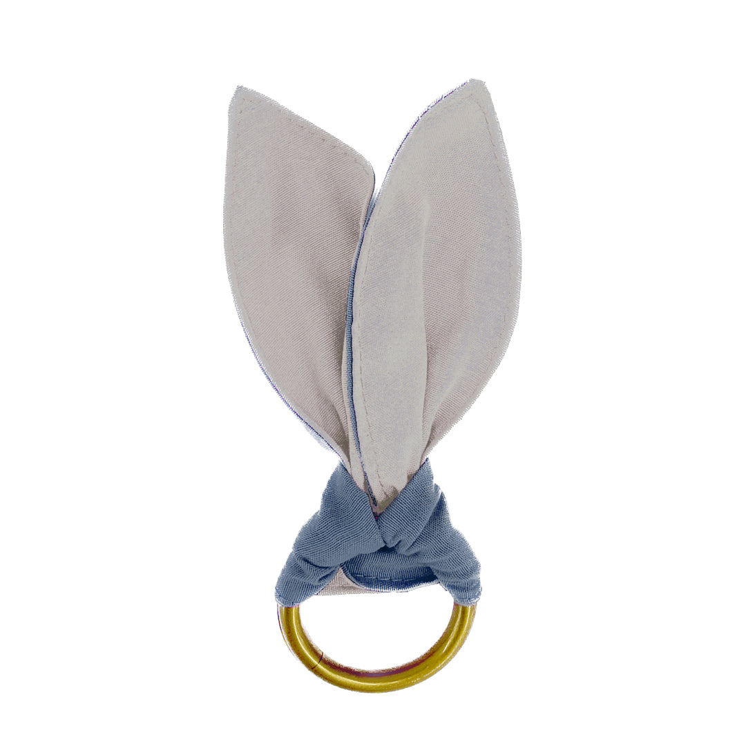 Kit 1 Caminho de Mesa + 2 Capas de Sousplat + 2 Guardanapos de Linho - Ovos de Páscoa Azul