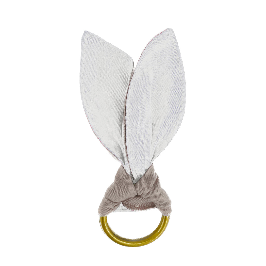 Kit 1 Caminho de Mesa + 2 Capas de Sousplat + 2 Guardanapos de Linho - Páscoa Xadrez Bege