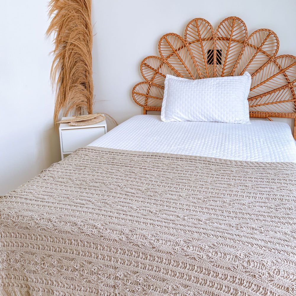 Manta Peseira de Tricot Fendi Chenille 1,30x1,50m Sofá/Sala/Colchão