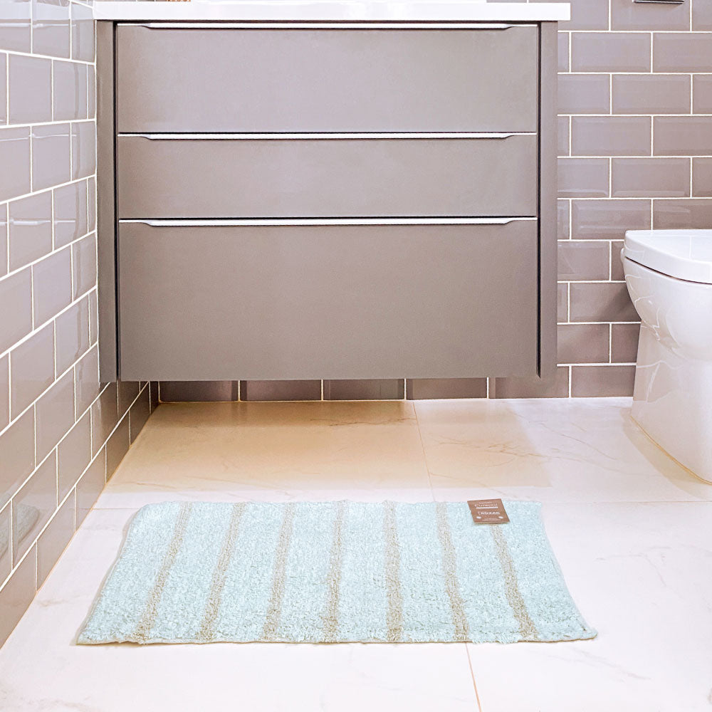 Tapete Indiano Curaçau Acqua 45x70 cm Banheiro/Quarto/Cozinha