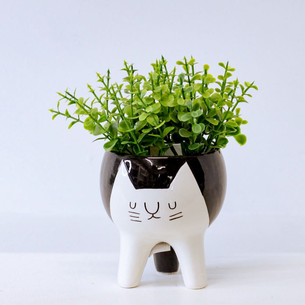 Cachepot Gato Tripé - MIni Vaso Decoração
