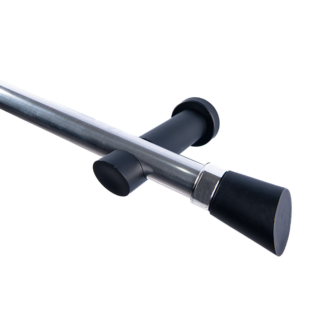 Kit Varão p/ Cortina Alemão Nobre 28mm 3 Metros com 2 Emendas