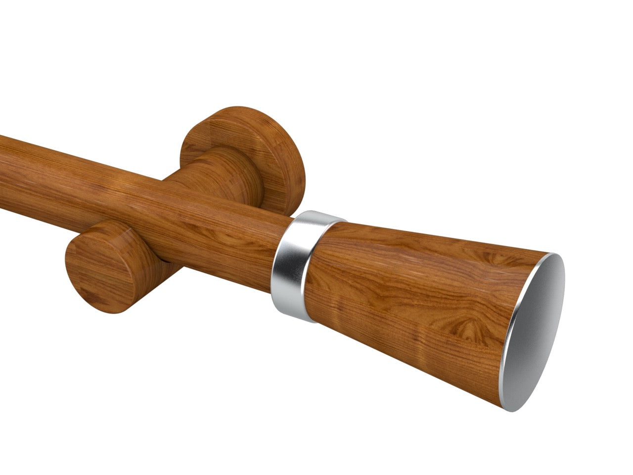 Kit Varão p/ Cortina Jade Plus 28mm 2 Metros com Emenda