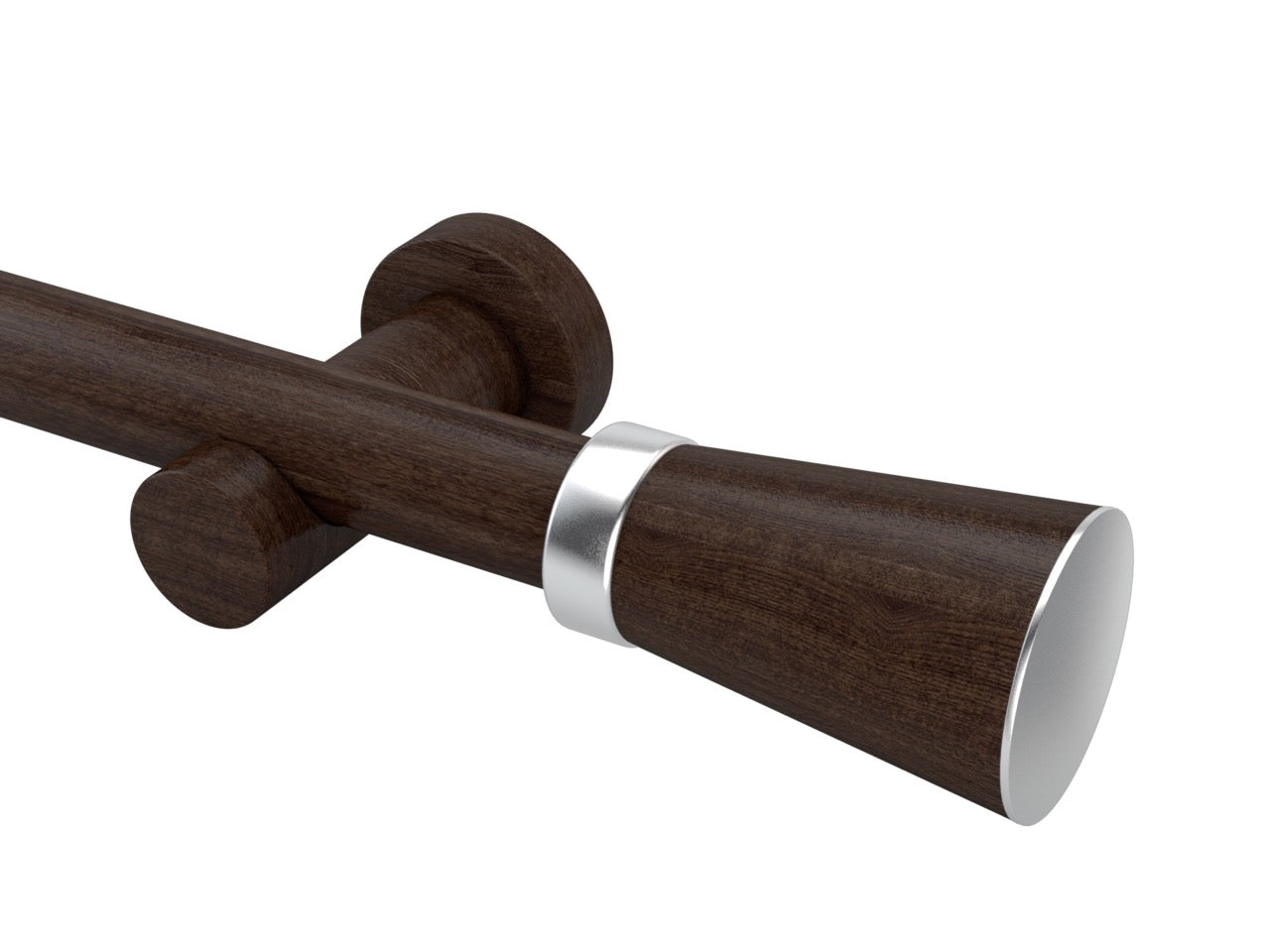 Kit Varão p/ Cortina Jade Plus 28mm 2 Metros com Emenda