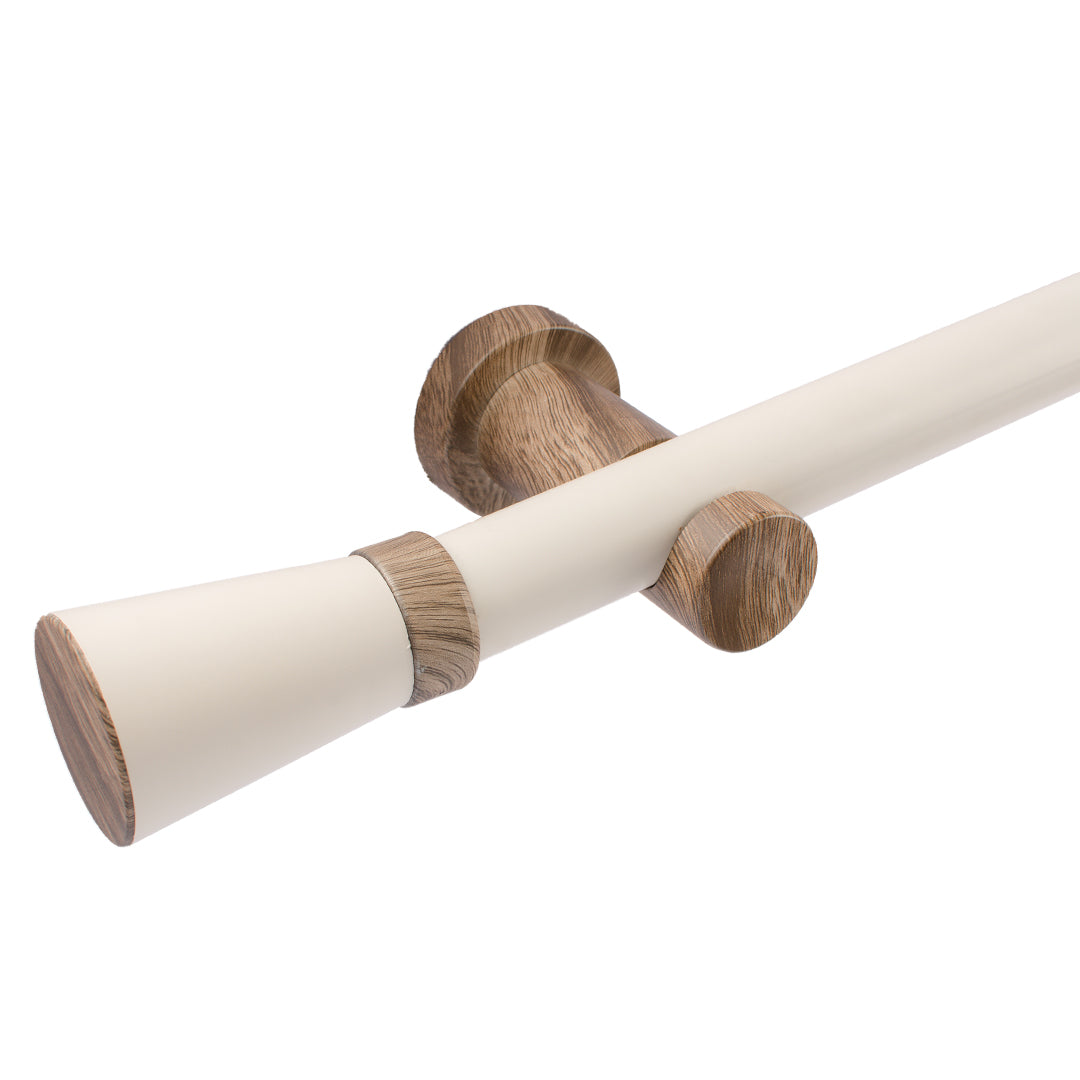 Kit Varão p/ Cortina Jade Prime 28mm 2 Metros com Emenda