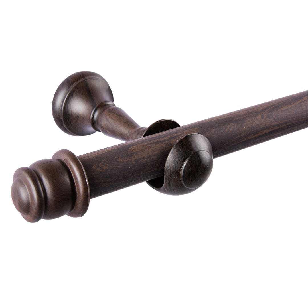 Kit Varão p/ Cortina Eco Europa Alongado Plus 28mm 2 Metros com Emenda