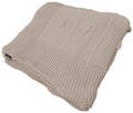 Peseira Tricot para Cama Bege Castor 90x240cm Bolinha