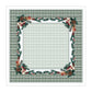 Toalha de Mesa Quadrada Pinhas de Natal 4 Lugares 140x140