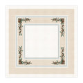 Toalha de Mesa Quadrada Pinhas Natalinas 4 Lugares 140x140