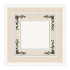 Toalha de Mesa Quadrada Pinhas Natalinas 4 Lugares 140x140