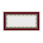 Toalha de Mesa Natalina Retangular Xadrez Vermelha 8 Lugares 140x270