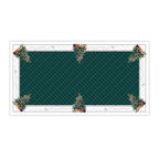 Toalha de Mesa Retangular Presentes na Árvore de Natal 8 Lugares 140x270