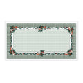 Toalha de Mesa Retangular Pinhas de Natal 8 Lugares 140x270