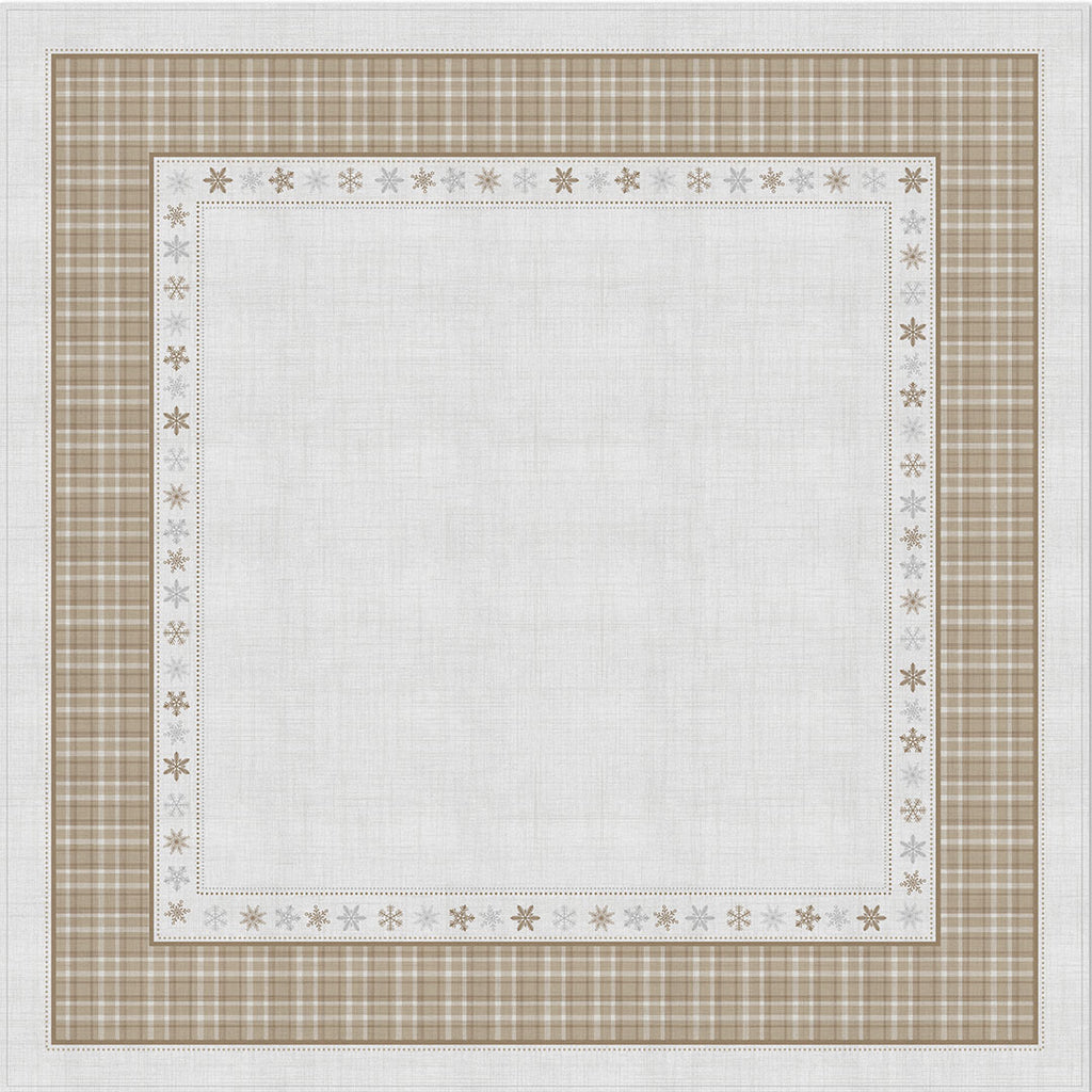 Toalha de Mesa Natalina Quadrada Boas Festas 4 Lugares 140x140