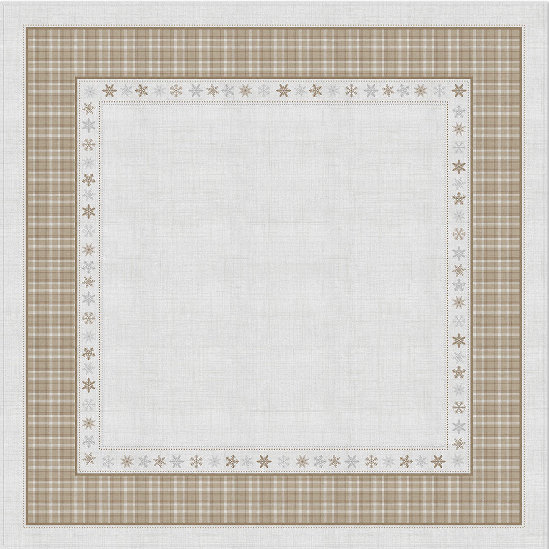 Toalha de Mesa Natalina Quadrada Boas Festas 4 Lugares 140x140