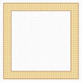 Toalha de Mesa Quadrada Xadrez Amarelo Trançado 4 Lugares 140x140