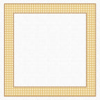 Toalha de Mesa Quadrada Xadrez Amarelo Trançado 4 Lugares 140x140