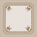 Toalha de Mesa Quadrada Casal de Coelhos Páscoa 4 Lugares 140x140