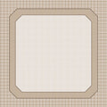 Toalha de Mesa Quadrada Clássica Xadrez Bege 4 Lugares 140x140