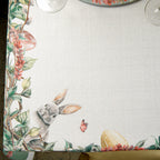 Toalha de Mesa Retangular Coelhos o Ovos de Páscoa 6 Lugares 140x220