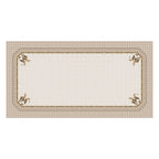 Toalha de Mesa Retangular Casal de Coelhos Páscoa 8 Lugares 140x270
