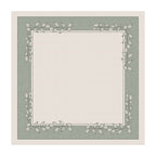 Toalha de Mesa Quadrada Folhas Verdes 4 Lugares 140x140
