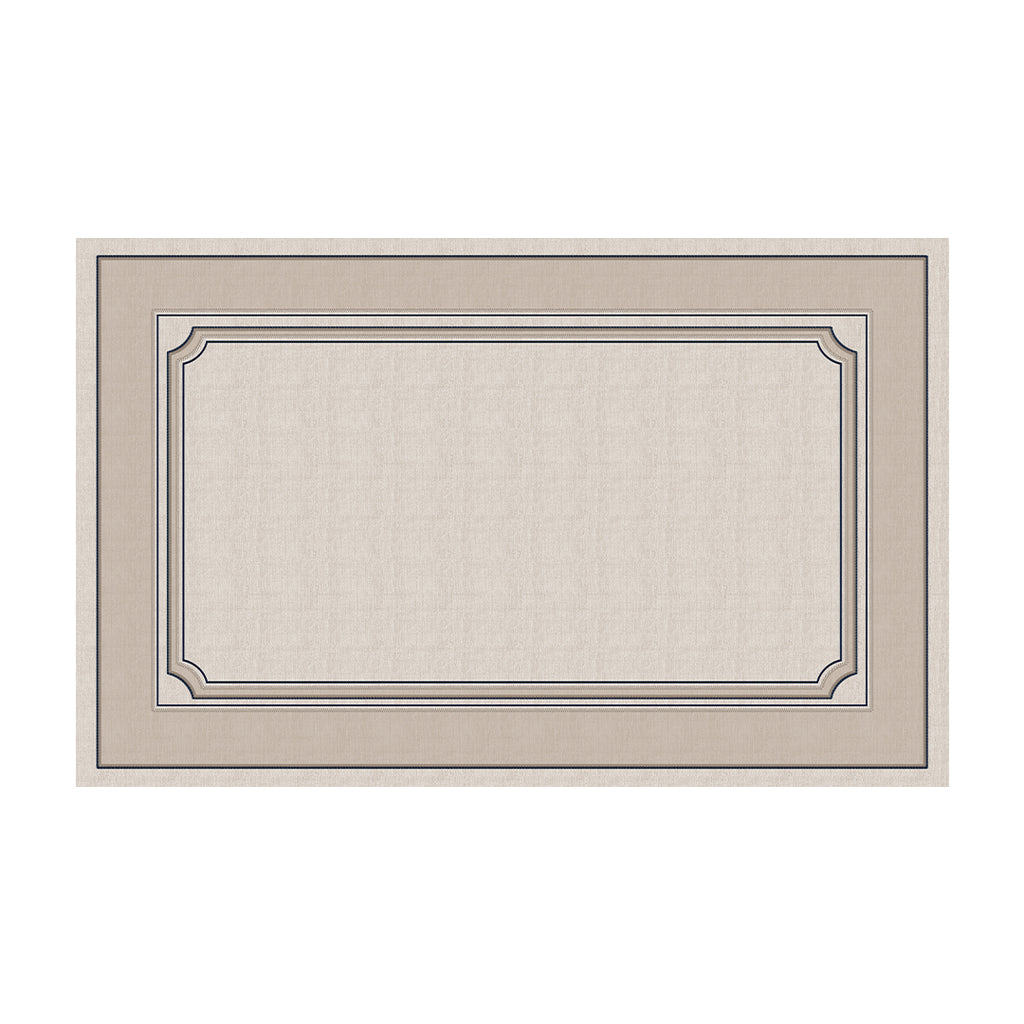Toalha de Mesa Retangular Azurite Off White 6 Lugares 140x220
