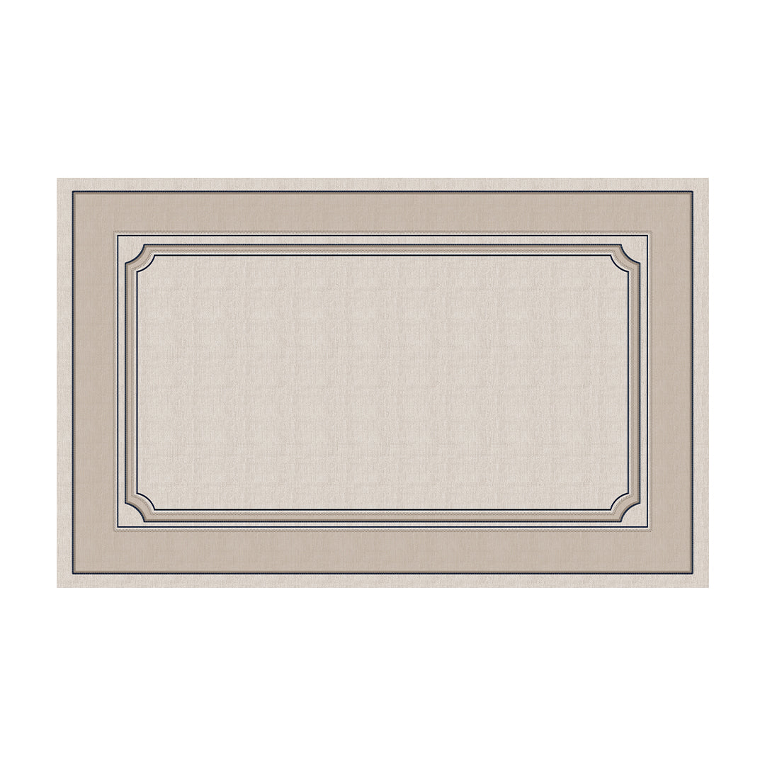 Toalha de Mesa Retangular Azurite Off White 6 Lugares 140x220