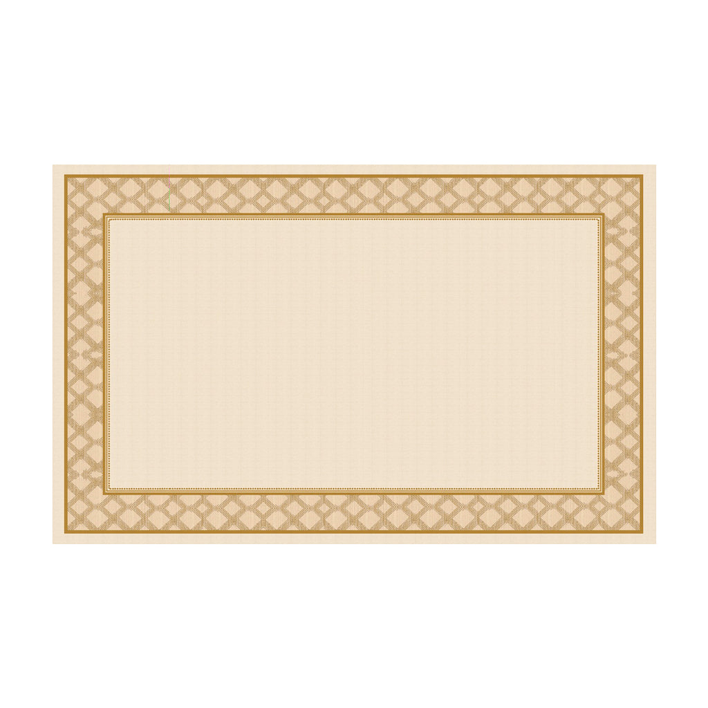 Toalha de Mesa Retangular Rustic Ambar 6 Lugares 140x220