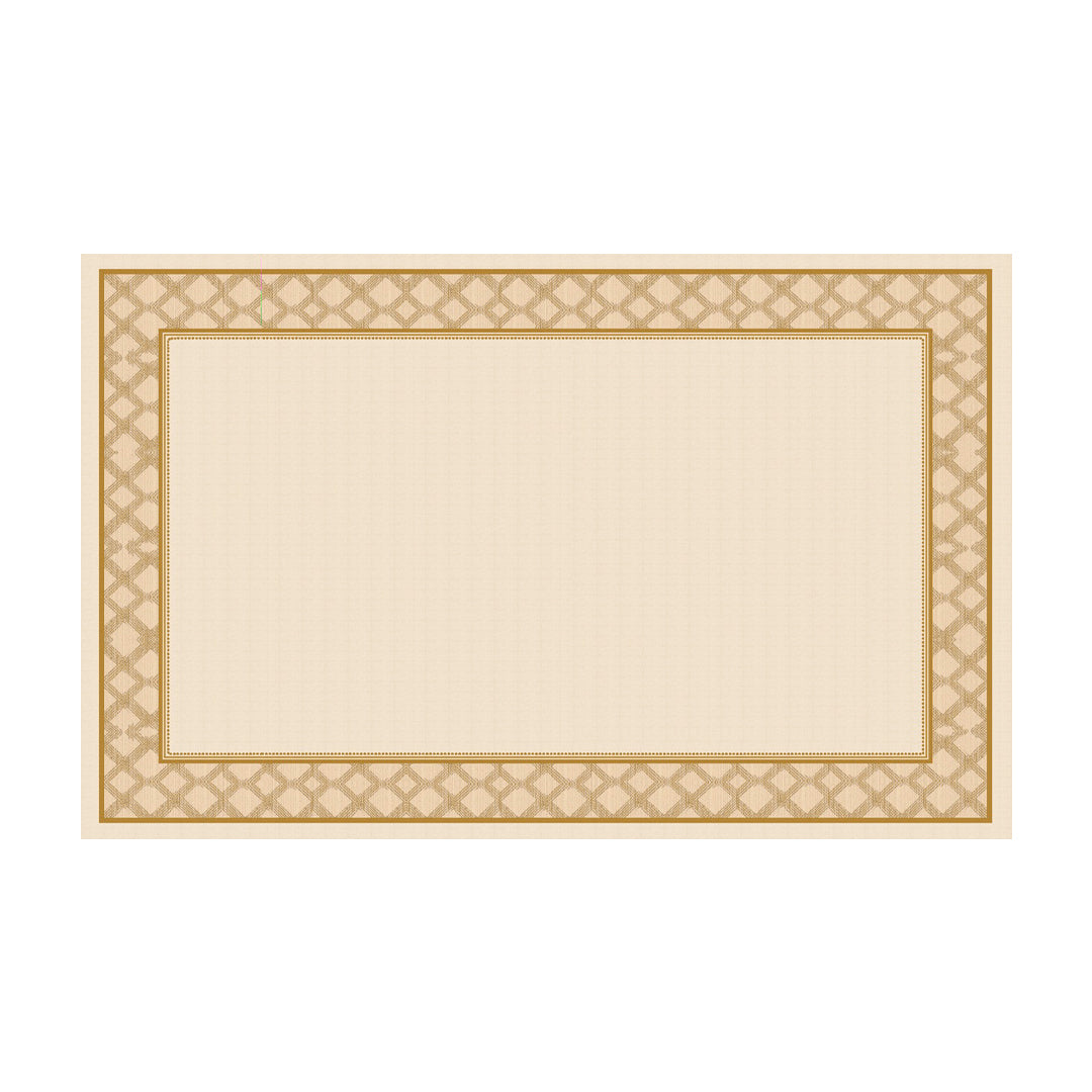 Toalha de Mesa Retangular Rustic Ambar 6 Lugares 140x220