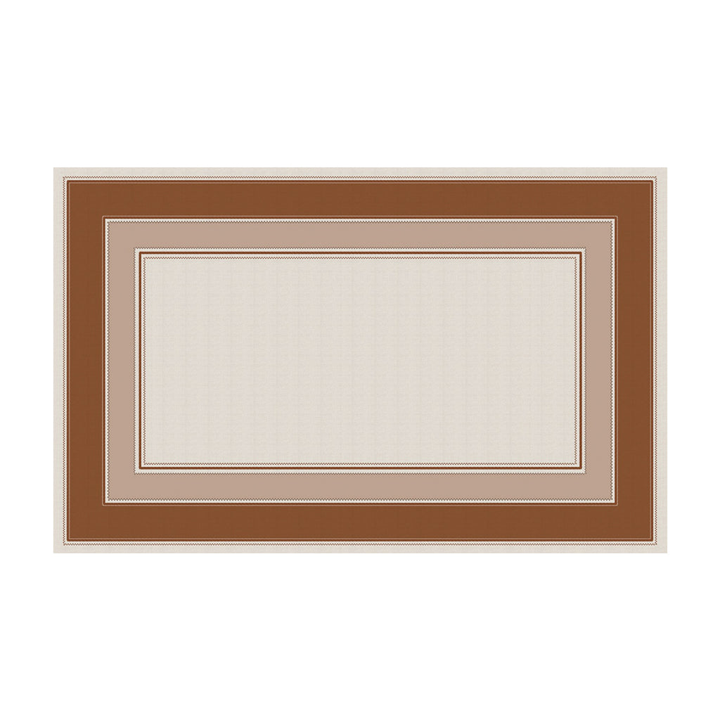 Toalha de Mesa Retangular Terracota 6 Lugares 140x220
